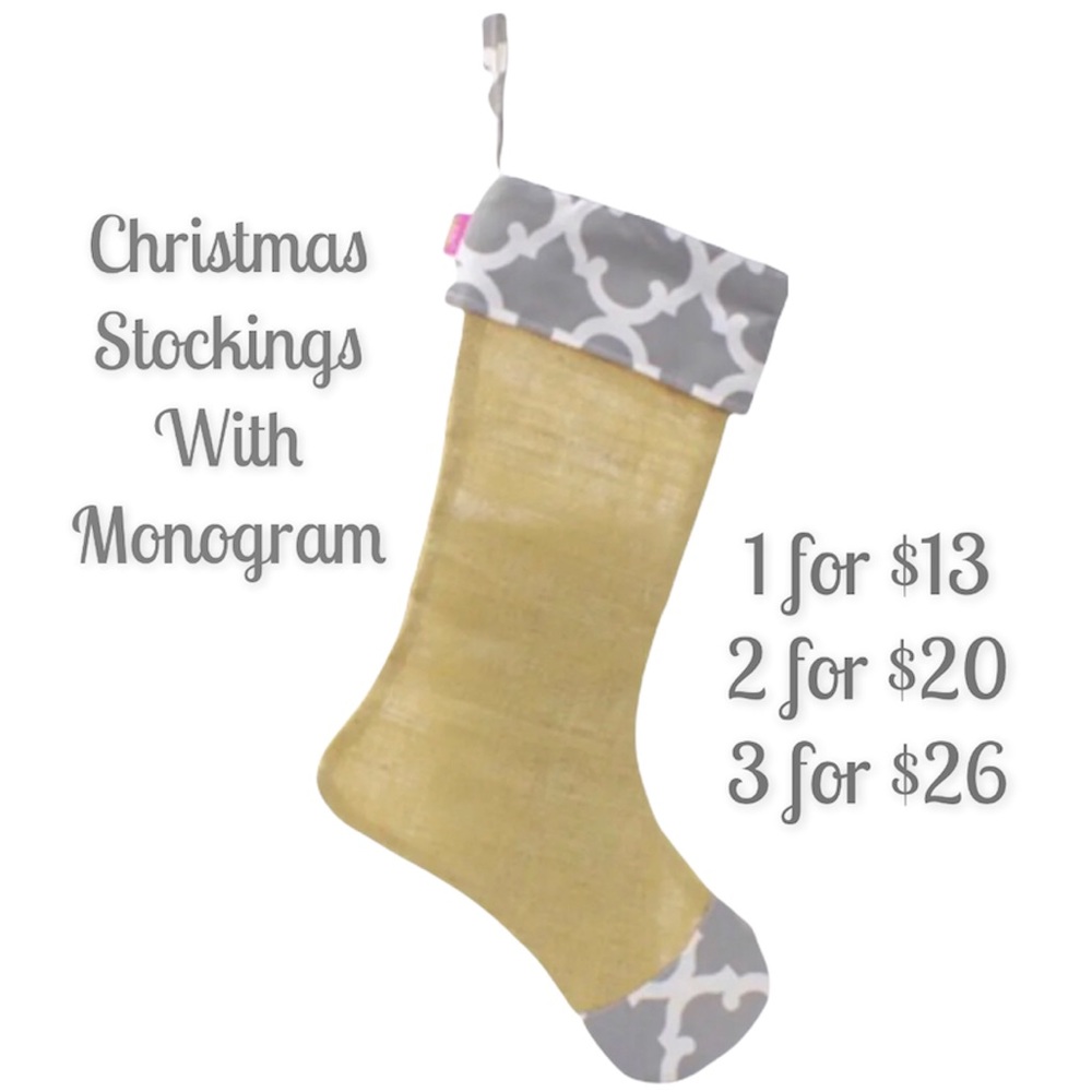 Christmas Stocking with Monogram